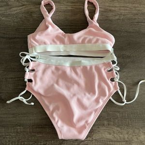 Splendid Pink Tied Two Piece